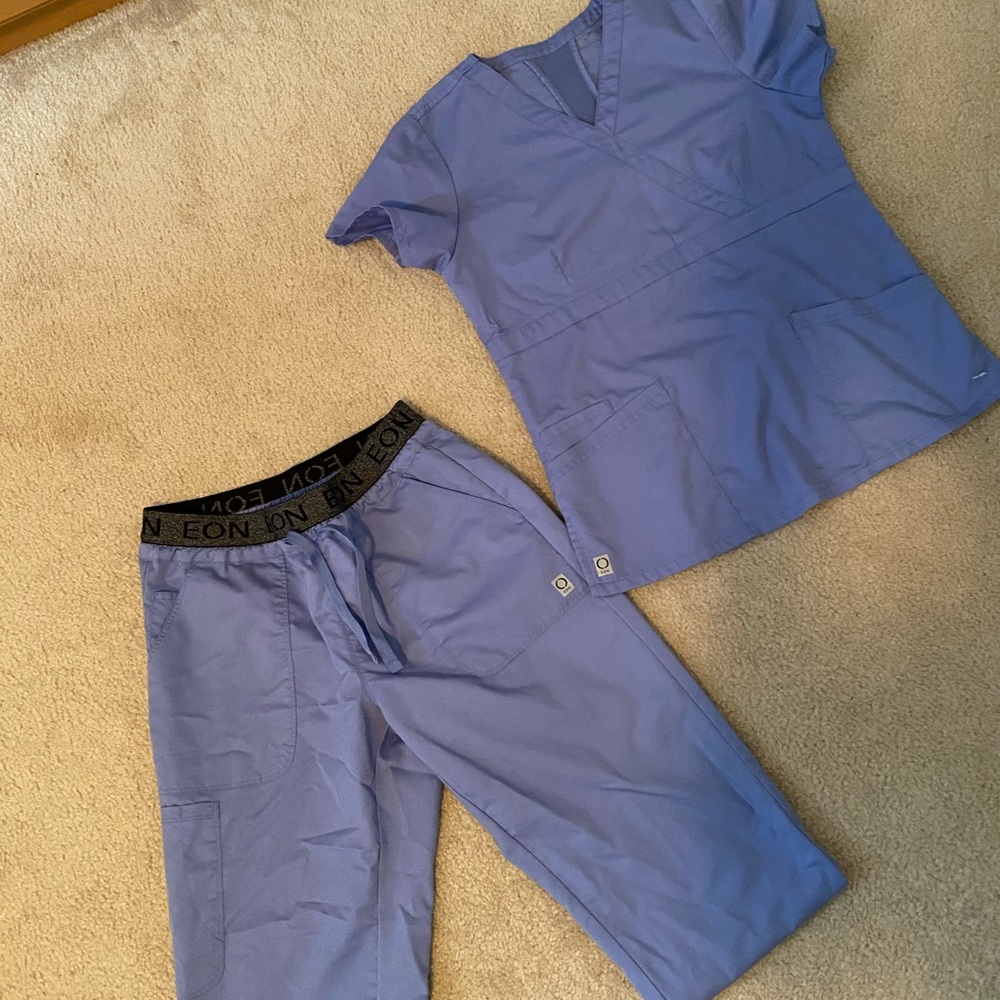 EON light blue scrubs